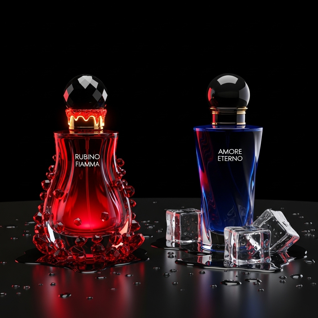 Perfume making process in atelier